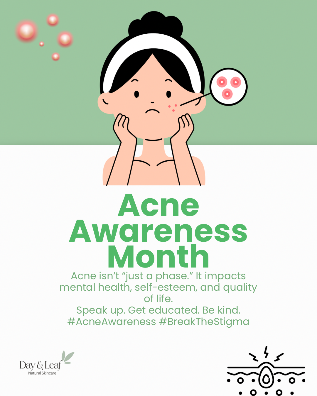 🌿 Acne Awareness Month: How Day & Leaf Helps You Heal